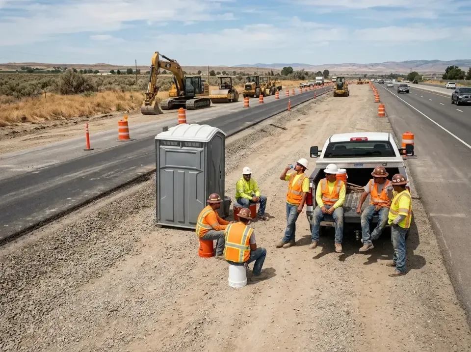 highway-road-construction-crew-007 — frequently asked questions, Porta Potty and Restroom Rentals in Norcross, GA